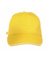 Cappellino in cotone, 5 pannelli con profilo in contrasto Cappellino in cotone, 5 pannelli con profilo in contrasto