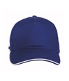 Cappellino in cotone, 5 pannelli con profilo in contrasto Cappellino in cotone, 5 pannelli con profilo in contrasto