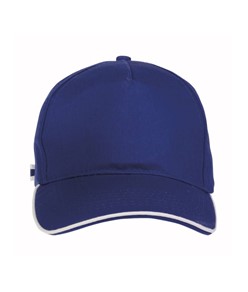 Cappellino in cotone, 5 pannelli con profilo in contrasto Cappellino in cotone, 5 pannelli con profilo in contrasto