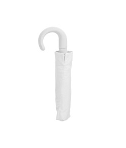 Mini ombrello automatico con manico curvo gommato e astuccio in tinta Mini ombrello automatico con manico curvo gommato e astuccio in tinta