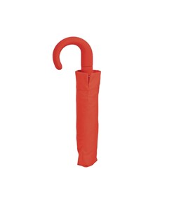 Mini ombrello automatico con manico curvo gommato e astuccio in tinta Mini ombrello automatico con manico curvo gommato e astuccio in tinta