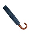 Ombrello automatico a pulsante con manico curvo in legno e astuccio in tinta Ombrello automatico a pulsante con manico curvo in legno e astuccio in tinta