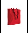 Shopper con soffietto in canvas 280 g/m2, manici lunghi Handle