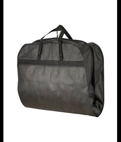 Porta-abiti da viaggio in TNT 80 g/m2, con scomparto esterno e finestrella identificazione