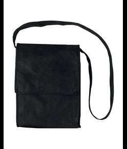 Shopper tascapane con soffietto in TNT 80 g/m2 cucito con tracolla Handle