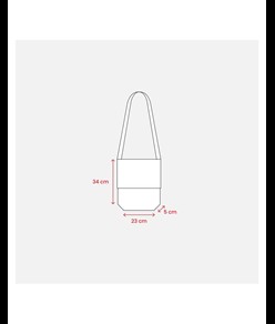 Shopper tascapane con soffietto in TNT 80 g/m2 cucito con tracolla Handle