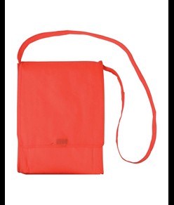 Shopper tascapane con soffietto in TNT 80 g/m2 cucito con tracolla Handle