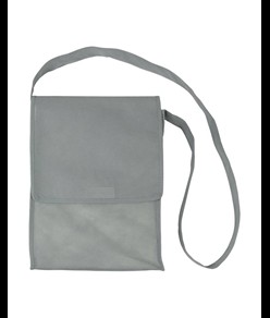 Shopper tascapane con soffietto in TNT 80 g/m2 cucito con tracolla Handle