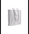 Shopper in cotone pesante, manici lunghi e soffietto Handle