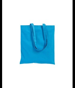 Shopper con soffietto in cotone 220 g/m2, manici lunghi Handle