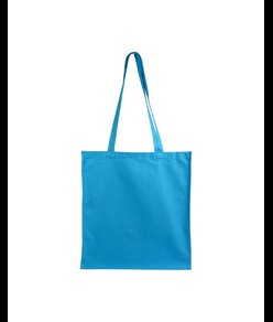 Shopper con soffietto in cotone 220 g/m2, manici lunghi Handle