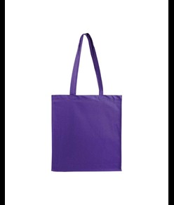Shopper con soffietto in cotone 220 g/m2, manici lunghi Handle