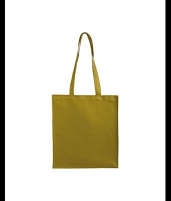 Shopper con soffietto in cotone 220 g/m2, manici lunghi Handle