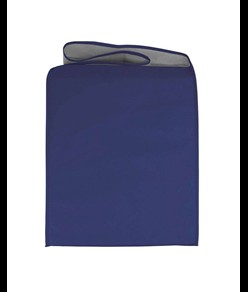 Shopper bicolore in TNT, tracolla e soffietto Handle