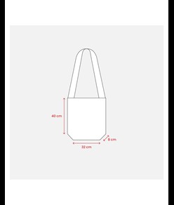 Shopper bicolore in TNT, tracolla e soffietto Handle