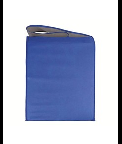 Shopper bicolore in TNT, tracolla e soffietto Handle