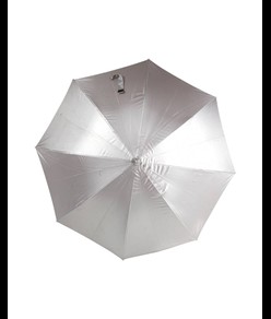 Ombrello automatico, fusto, puntale e manico curvo in alluminio