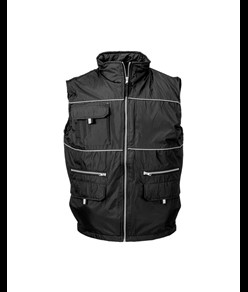 Gilet imbottito di poliestere impermeabilizzato