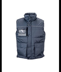 Gilet imbottito di poliestere impermeabilizzato