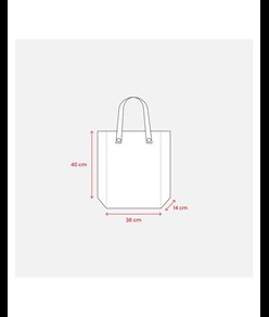 Shopper  ripiegabile con soffietto in TNT 80g/m2 cucito, manici corti Handle