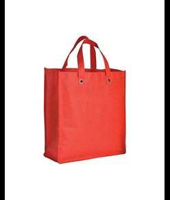 Shopper  ripiegabile con soffietto in TNT 80g/m2 cucito, manici corti Handle
