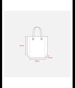 Shopper  ripiegabile con soffietto in TNT 80g/m2 cucito, manici corti Handle