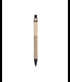 Penna a scatto, in cartoncino, con clip in legno