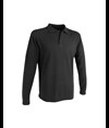 Polo piqué di cotone 100% 180 g/m2, manica lunga, tinta unita
