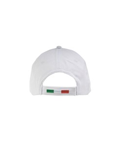 Cappellino in cotone, 5 pannelli con profilo e ricamo tricolore Cappellino in cotone, 5 pannelli con profilo e ricamo tricolore