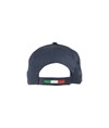 Cappellino in cotone, 5 pannelli con profilo e ricamo tricolore Cappellino in cotone, 5 pannelli con profilo e ricamo tricolore