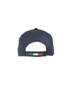 Cappellino in cotone, 5 pannelli con profilo e ricamo tricolore Cappellino in cotone, 5 pannelli con profilo e ricamo tricolore