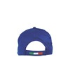 Cappellino in cotone, 5 pannelli con profilo e ricamo tricolore