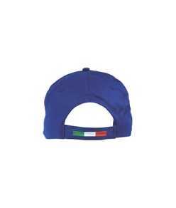 Cappellino in cotone, 5 pannelli con profilo e ricamo tricolore Cappellino in cotone, 5 pannelli con profilo e ricamo tricolore