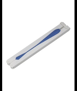 Ventaglio in carta colorata con manico in plastica bianca, lunghezza cm 26