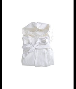 Accappatoio in microfibra di poliestere (170 g/m2) ultra-assorbente confezionato