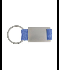 Portachiavi in metallo e nylon confezionato in scatoletta nera