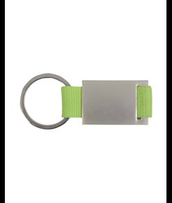 Portachiavi in metallo e nylon confezionato in scatoletta nera