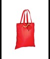 Shopper ripiegabile a forma di rosa in poliestere 190T, con moschettone in plastica Handle