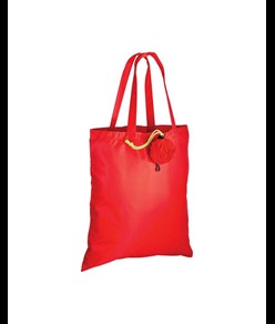 Shopper ripiegabile a forma di rosa in poliestere 190T, con moschettone in plastica Handle