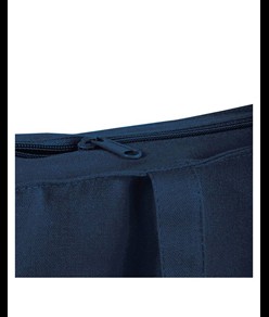 Shopper con soffietto in cotone 250 g/m2, manici lunghi e chiusura con zip Handle