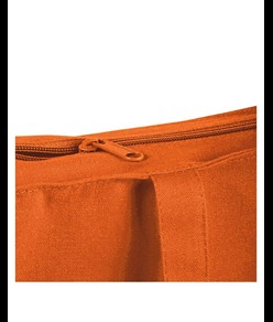 Shopper con soffietto in cotone 250 g/m2, manici lunghi e chiusura con zip Handle