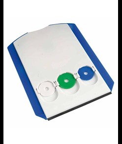 Disco orario con raschiaghiaccio, spatola in gomma e 3 gettoni per carrello