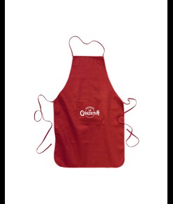 Grembiule lungo con tasca frontale