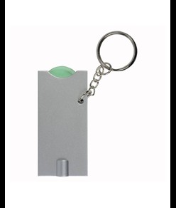 Portachiavi con gettone per carrello della spesa e luce