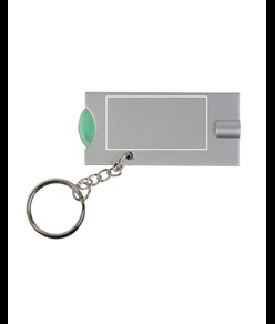 Portachiavi con gettone per carrello della spesa e luce