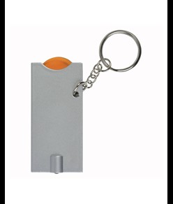 Portachiavi con gettone per carrello della spesa e luce