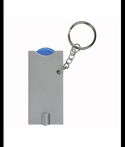 Portachiavi con gettone per carrello della spesa e luce