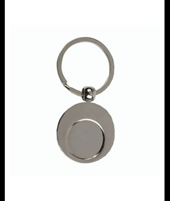 Portachiavi in metallo con gettone per carrello