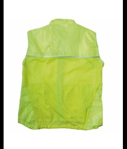 Gilet ad alta visibilità in poliestere, con rete traspirante e profili catarifrangenti