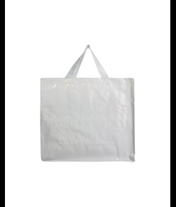 Shopper con soffietto in PP laminato 120 g/m2, manici lunghi a nastro Handle